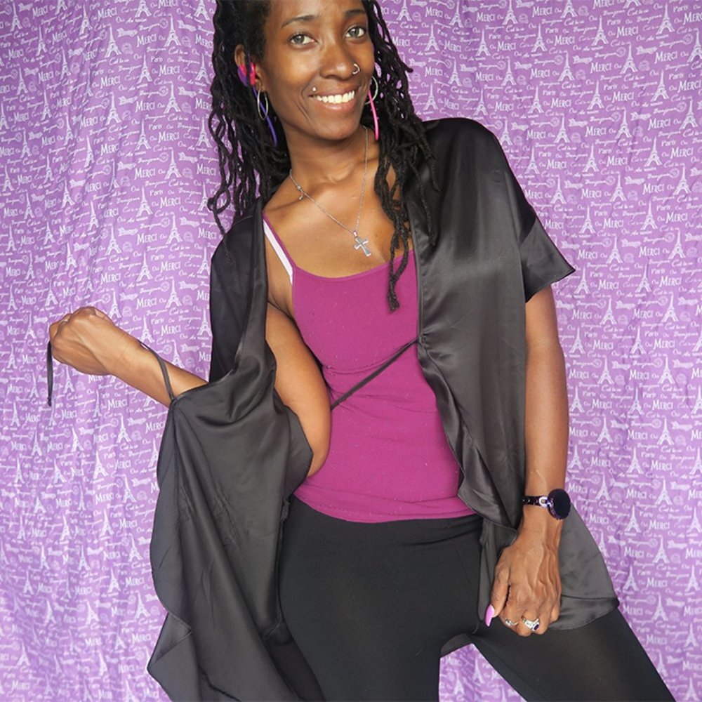 Victoria's secret flutter sleeve robe kimono in black size one size fits all OS. - Picture 5 of 5